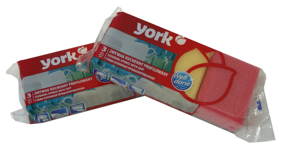 KJØKKENSVAMP 3 PK. MED GRIP