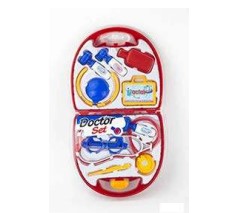 DOKTORSETT RØD KOFFERT 9 DEL