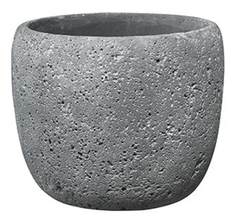 BLOMSTERPOTTE Ø 16 CM MØRK SEMENT