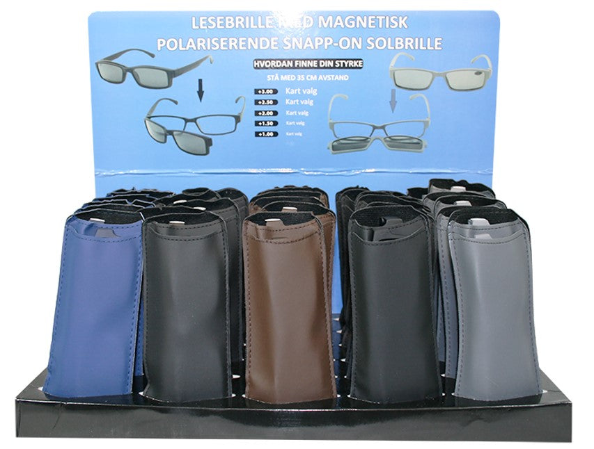 LESEBRILLE MED SOLBRILLE KLIPS