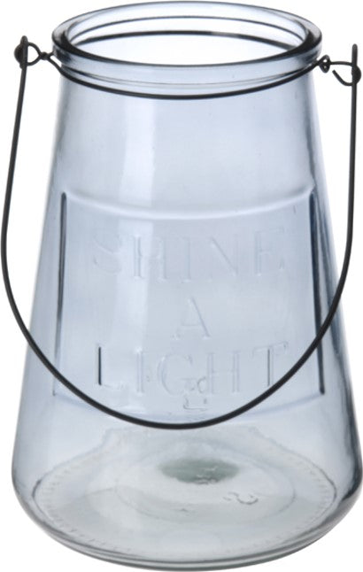 LANTERNE MED TEKST LYS 23 CM