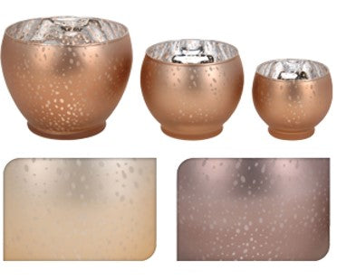 TELYSHOLDER 3 PK RUND ROSEGULL