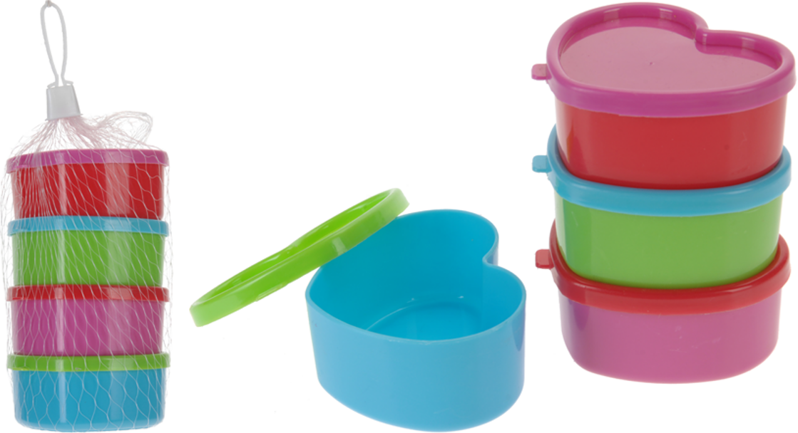 PLASTBOKS SETT HJERTE 4 PK