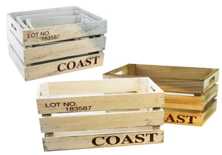 TREKASSER 3 PK BRUN OG HVIT