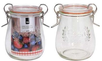 GLASSKRUKKE MED LOKK 500 ML