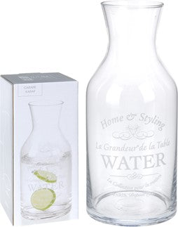 VANNKARAFFEL M TEKST 1250 ML