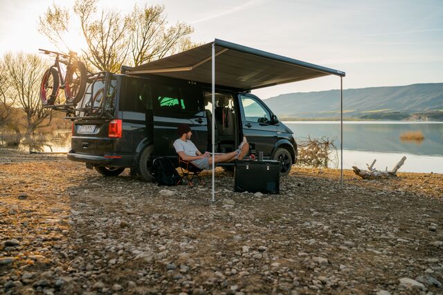 Markise F45S 260 VW T5/T6 California sølvgrå boks