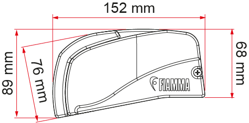 Markise F40van 210 Deep Black