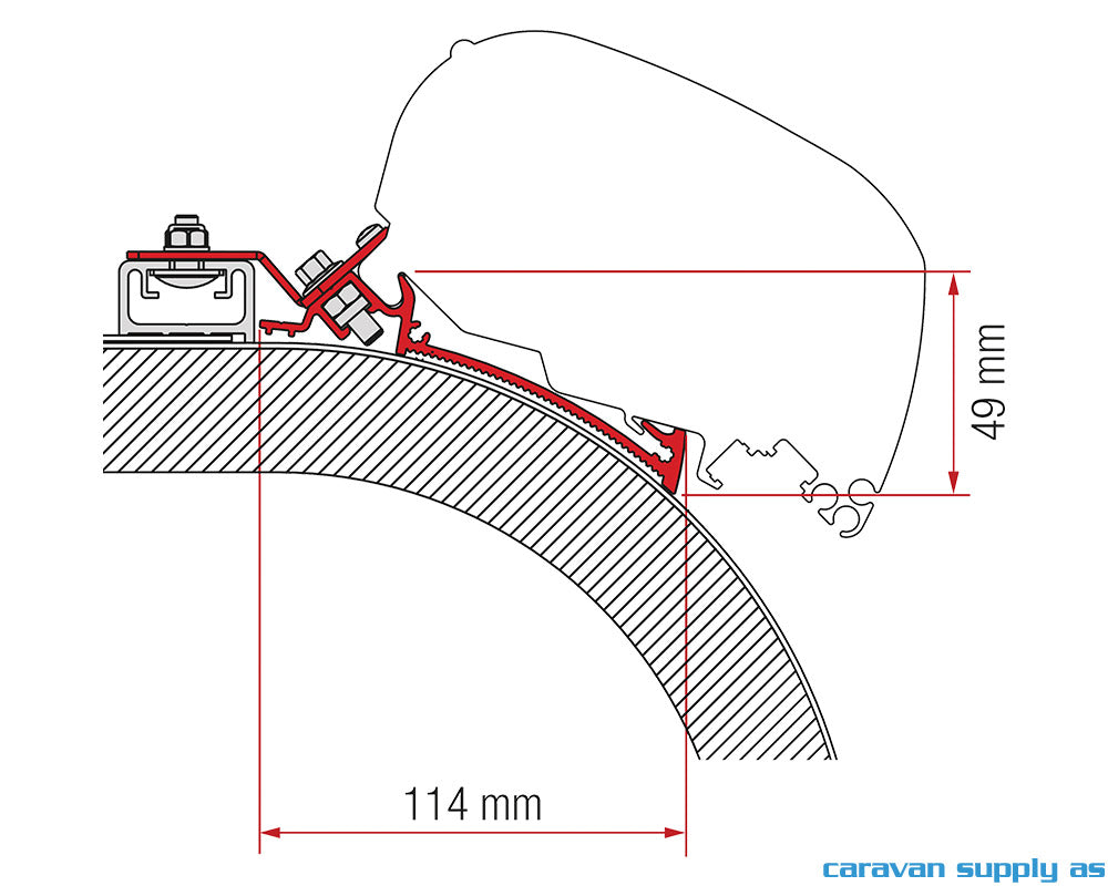 Feste F65/F80 Adapter Rapido Distinction 450cm ski