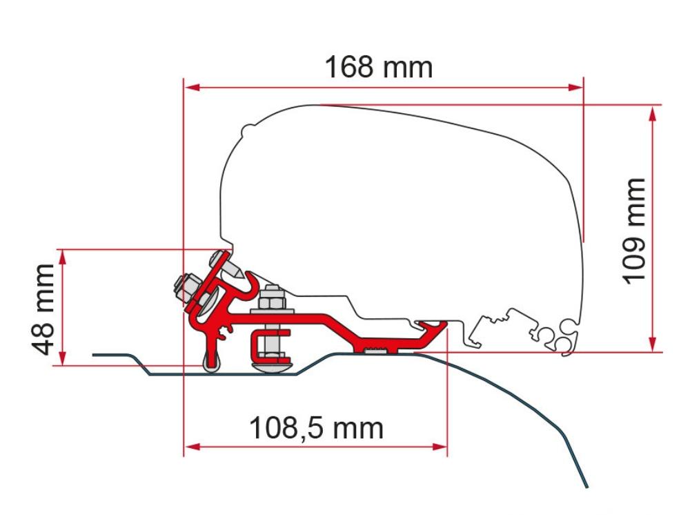 Feste F80 Kit Ducato/Jumper/Boxer >2006 svart
