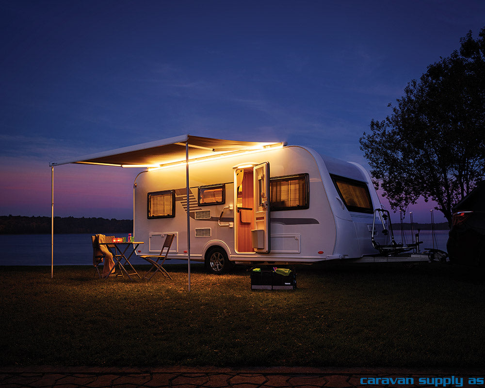 Lysstripe Thule LED 12V m/kabel+tape vanntett 4m