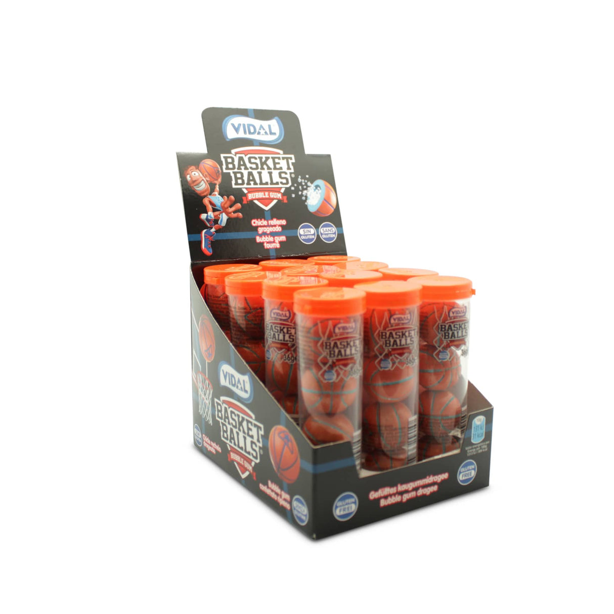 VIDAL BASKETBALL TUBE - 4 STK TONGUEPAINTING