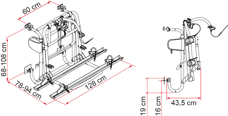 Sykkelstativ Carry-Bike LIFT 77