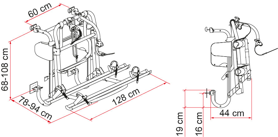 Sykkelstativ Carry-Bike Motor LIFT 77