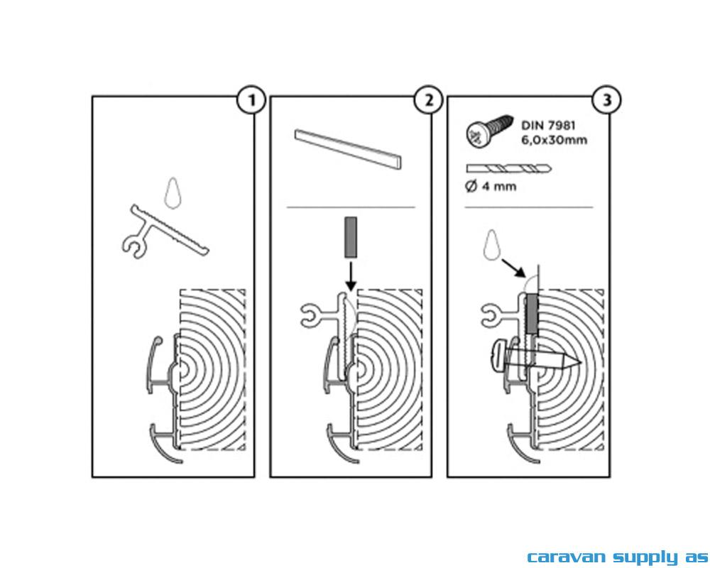 Adapter til Thule Sport G2 W150/Hobby (2015)