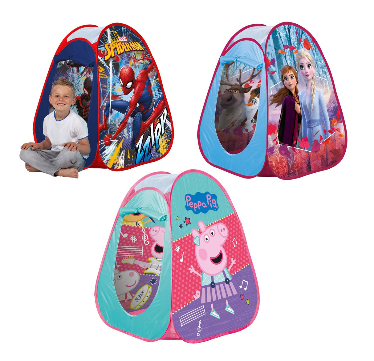 POP-UP TELT 3 ASS COLORBX