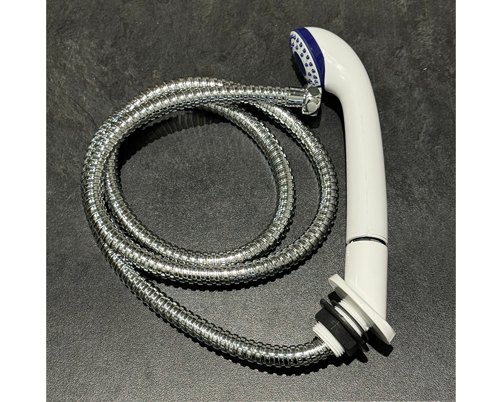 DUSJSETT JULIA HVIT M/1,5M SLANGE KROM