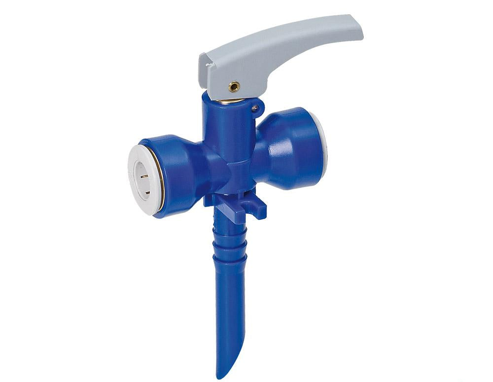 Tappekran UniQuick Ø12mm m/2 innganger