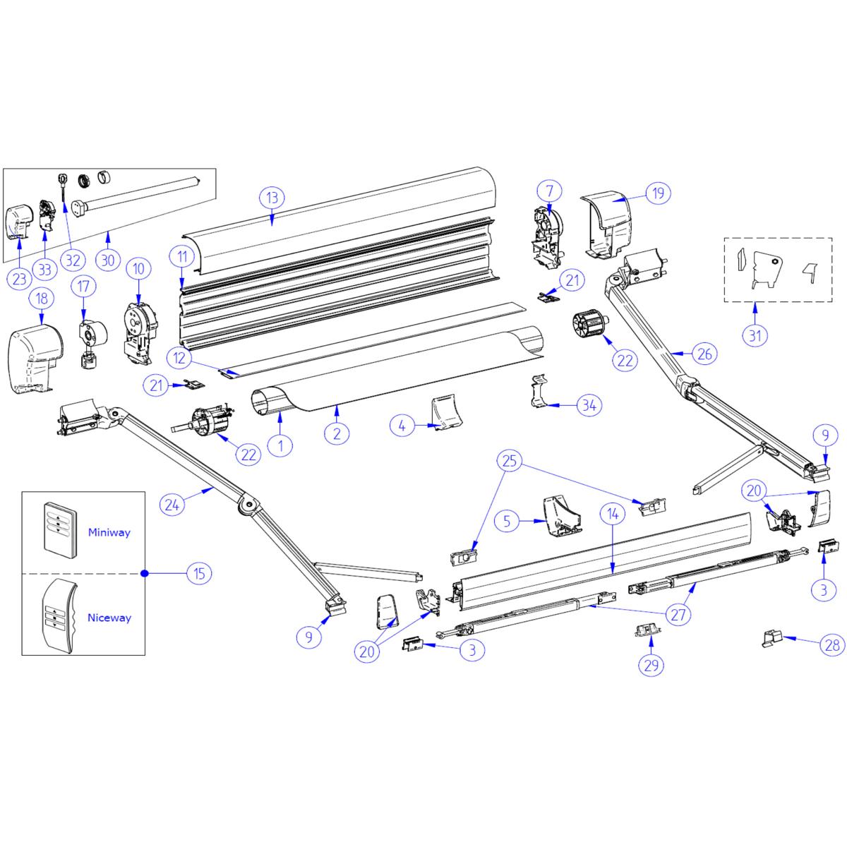 LH endcap MH 8000 220V 1500601260