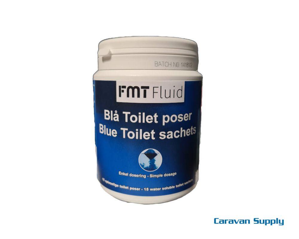 FMT Blå toalett Sachets 15 boks