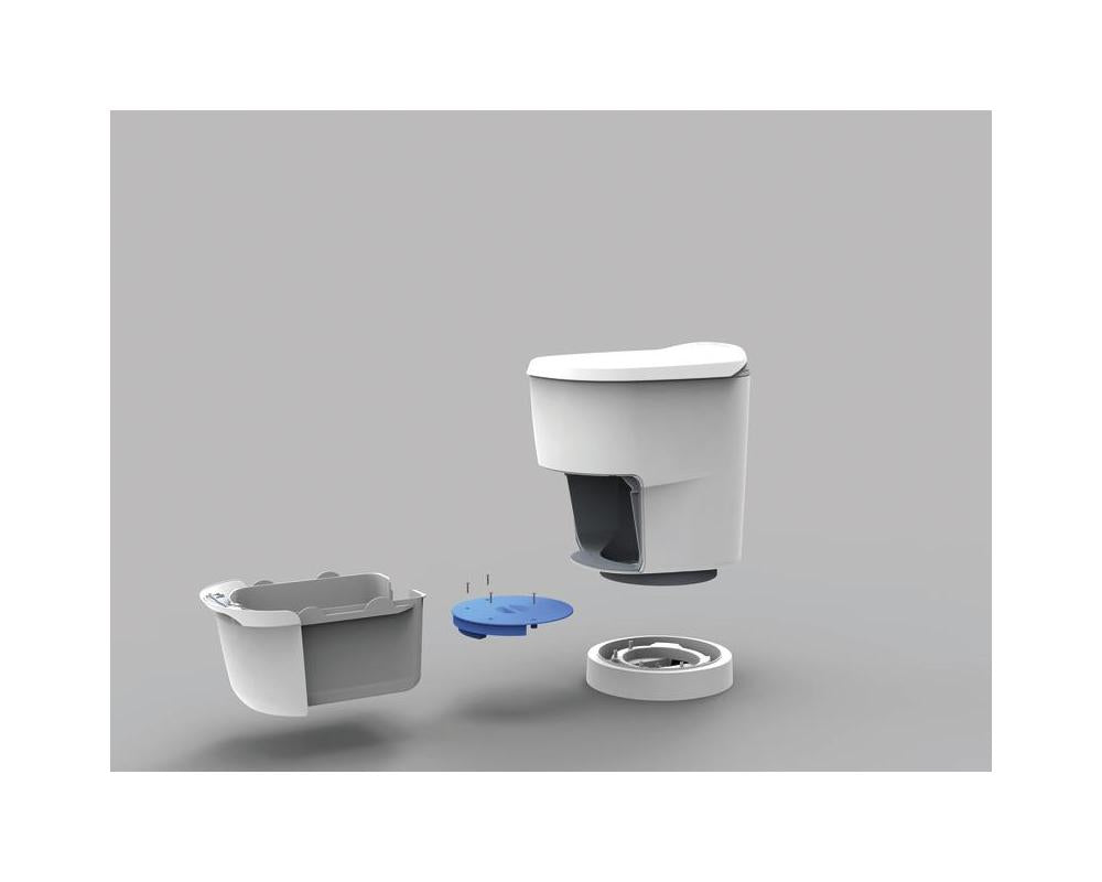 Clesana C1 toalett med rund sokkel