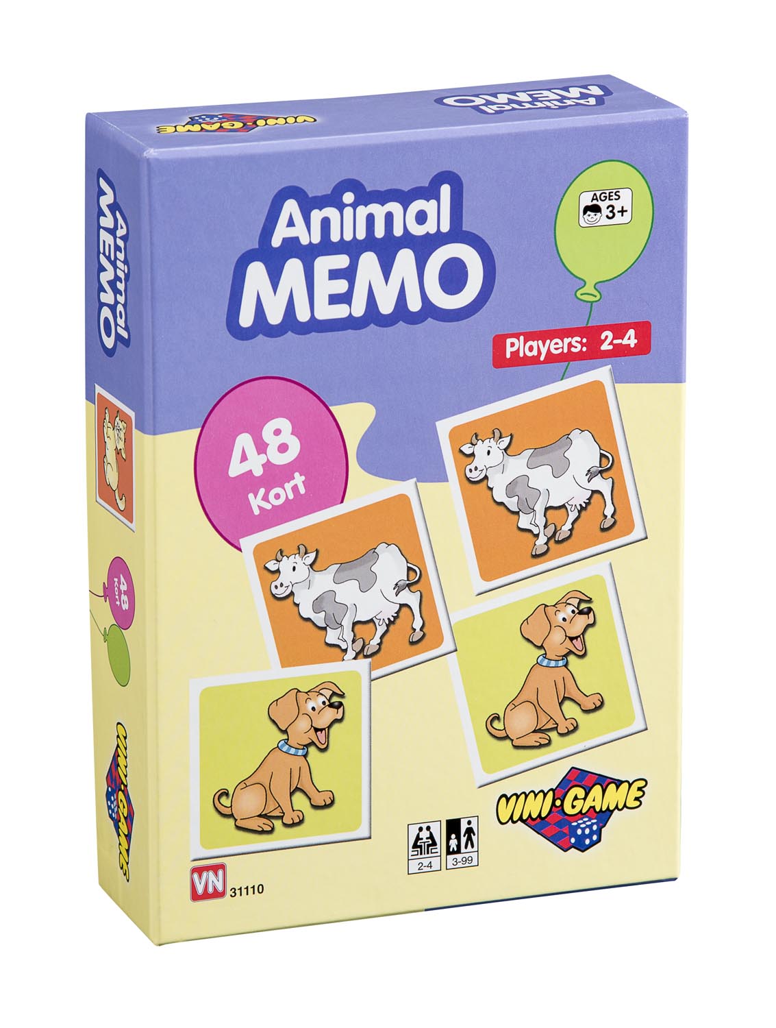 VINI MEMO SPILL 48KORT Pris pr. stk