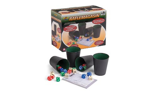 YATZY 4 CUP+20 DICE+BLOK Pris pr. stk