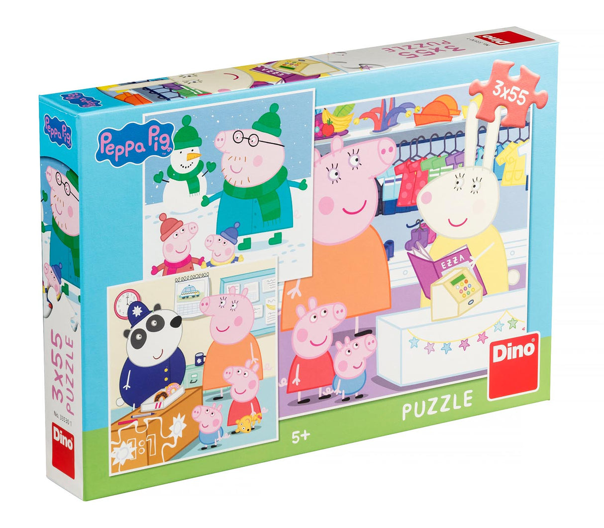 3x55 BR PEPPA PIG PUSLE Pris pr. stk