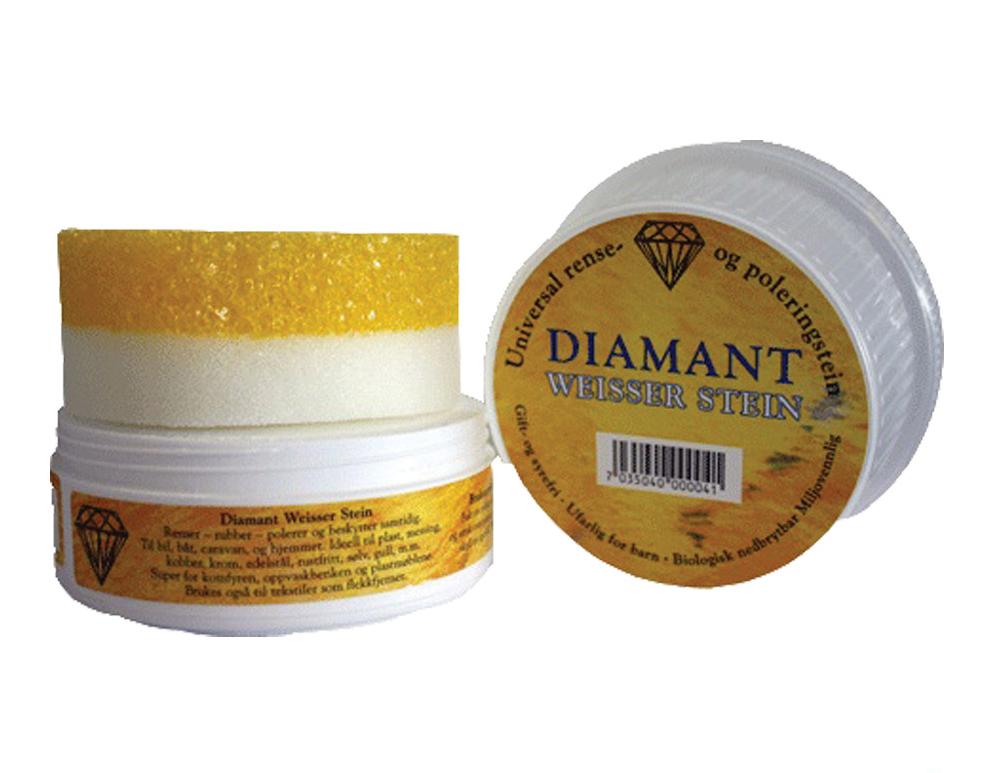 Rense- og poleringsstein Diamant Weisserstein 400g