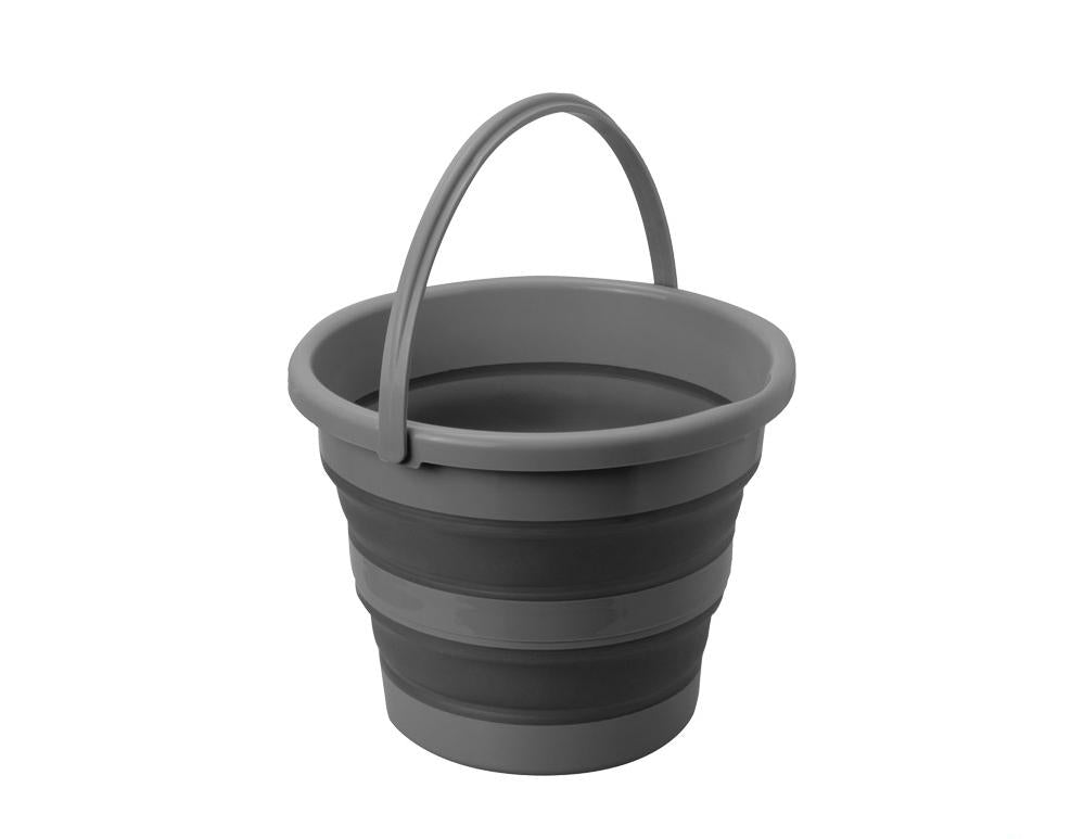 Bøtte Brunner Drum Fold-Away 10l rund grå