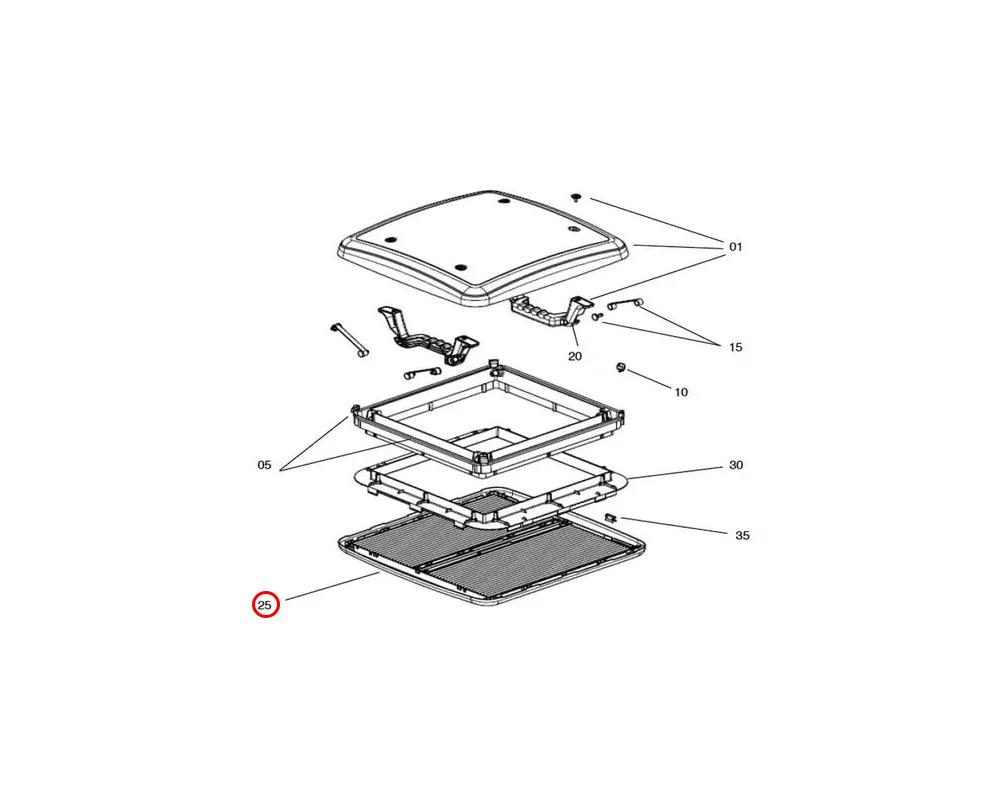 Ramme innvendig til Mini Heki Plus komplett