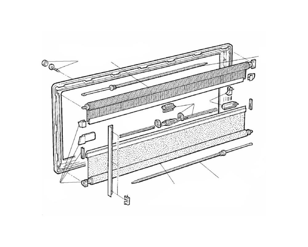 Rullgardin til takluke Heki 2