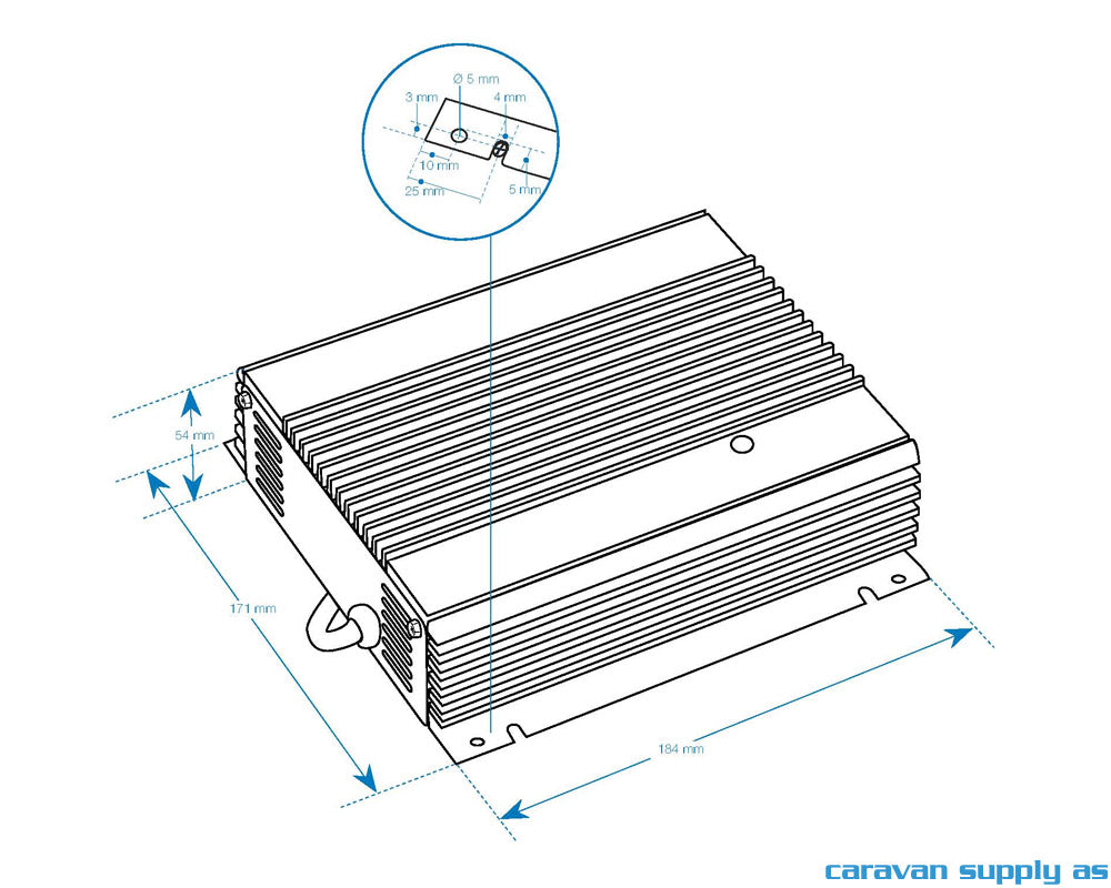 Batterilader Mascot 9740 10A 12V 3trinn