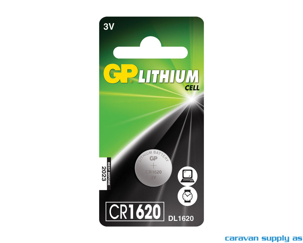 Batteri GP Lithium CR1620 knappcellebatteri 3V 1st