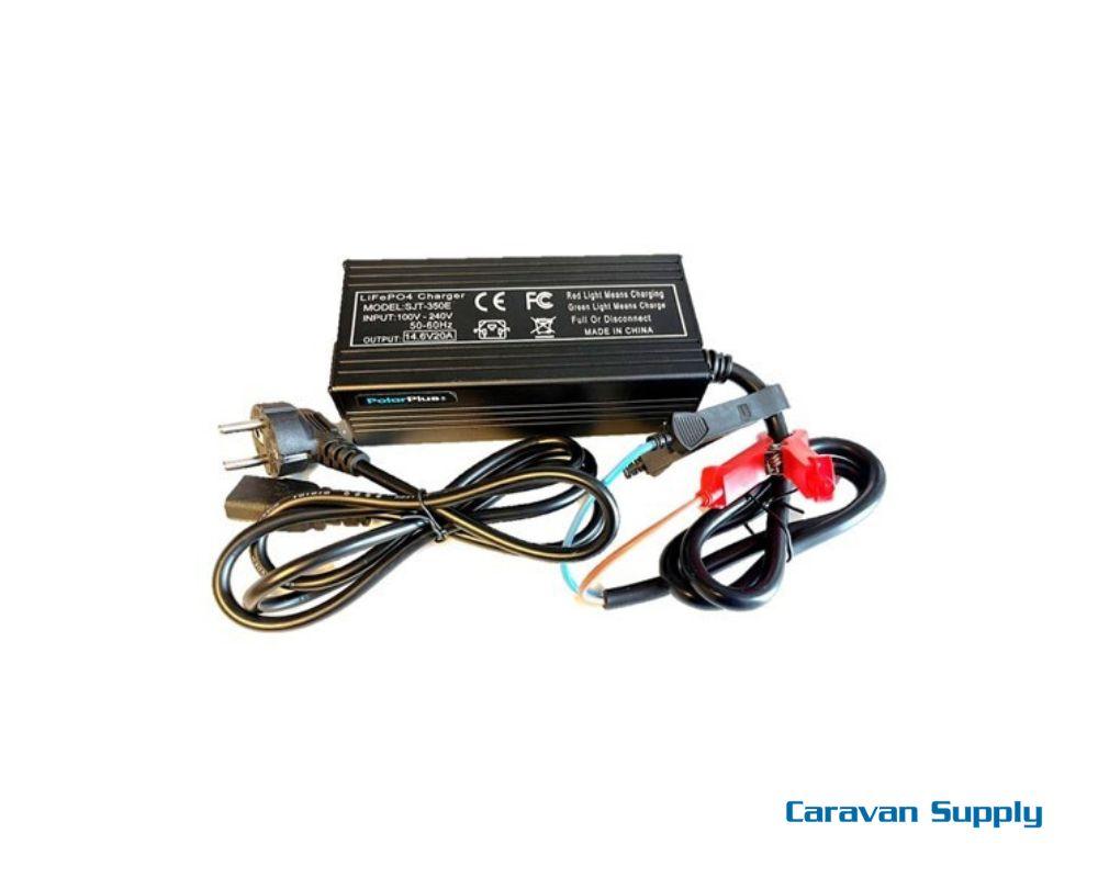 Batterilader 12V/20A SMART-lader Litium batteri