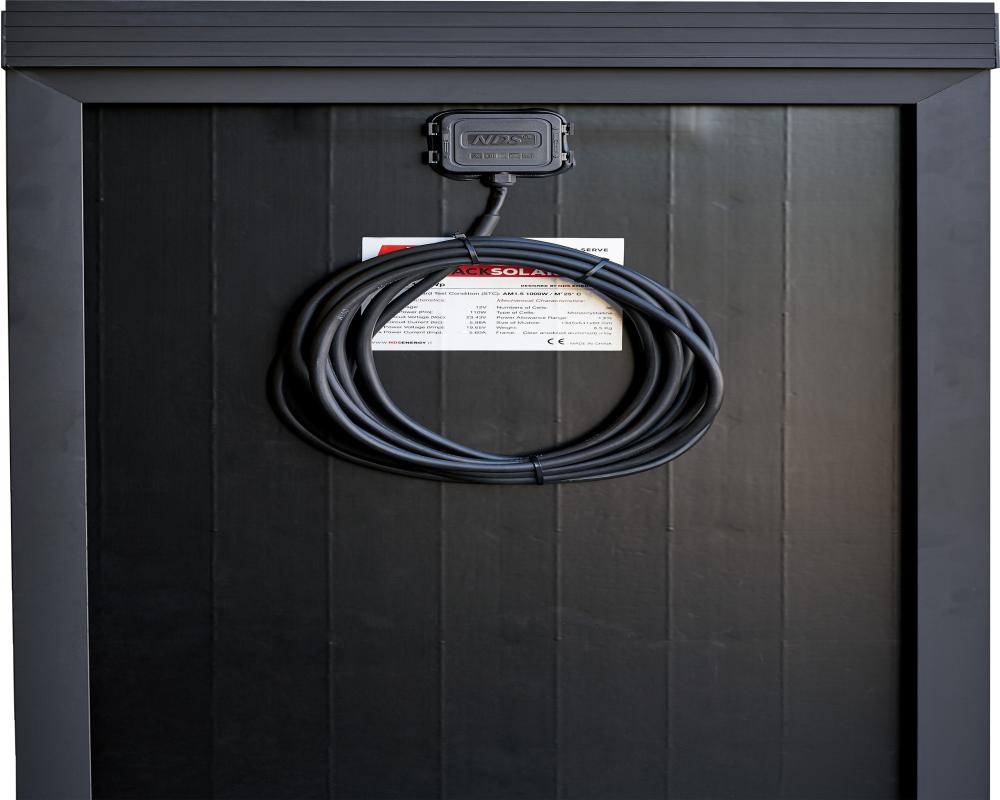 Solcellepanel NDS Blacksolar 165W+SCE320+Cabelbox