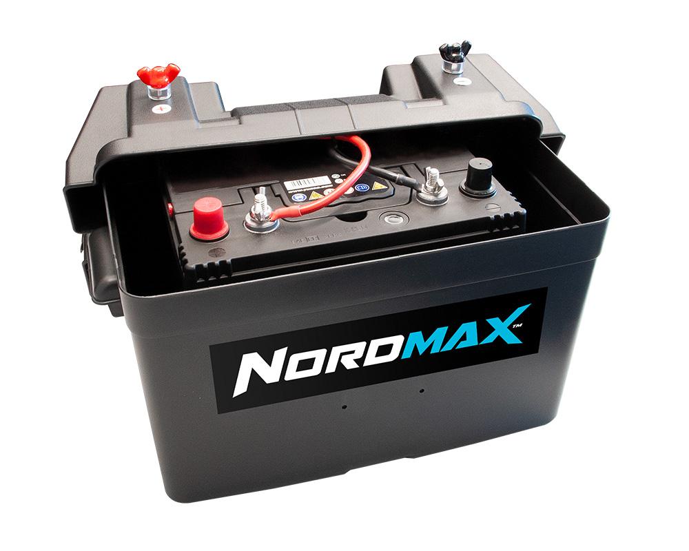 Batterikasse med innebygd sikring, indikator