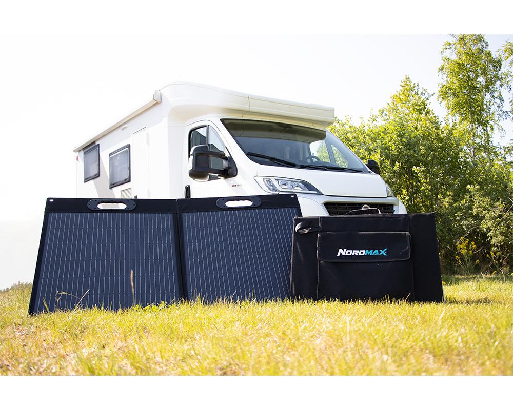 Vikbar Solcellspanel 100W