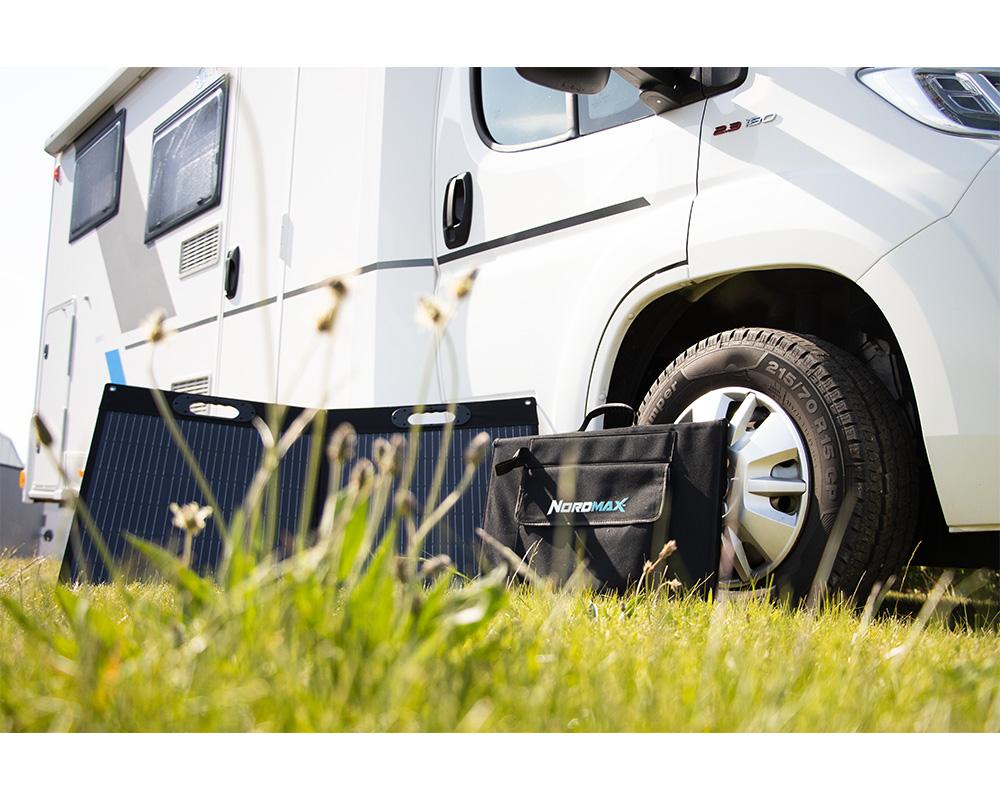 Vikbar Solcellspanel 100W