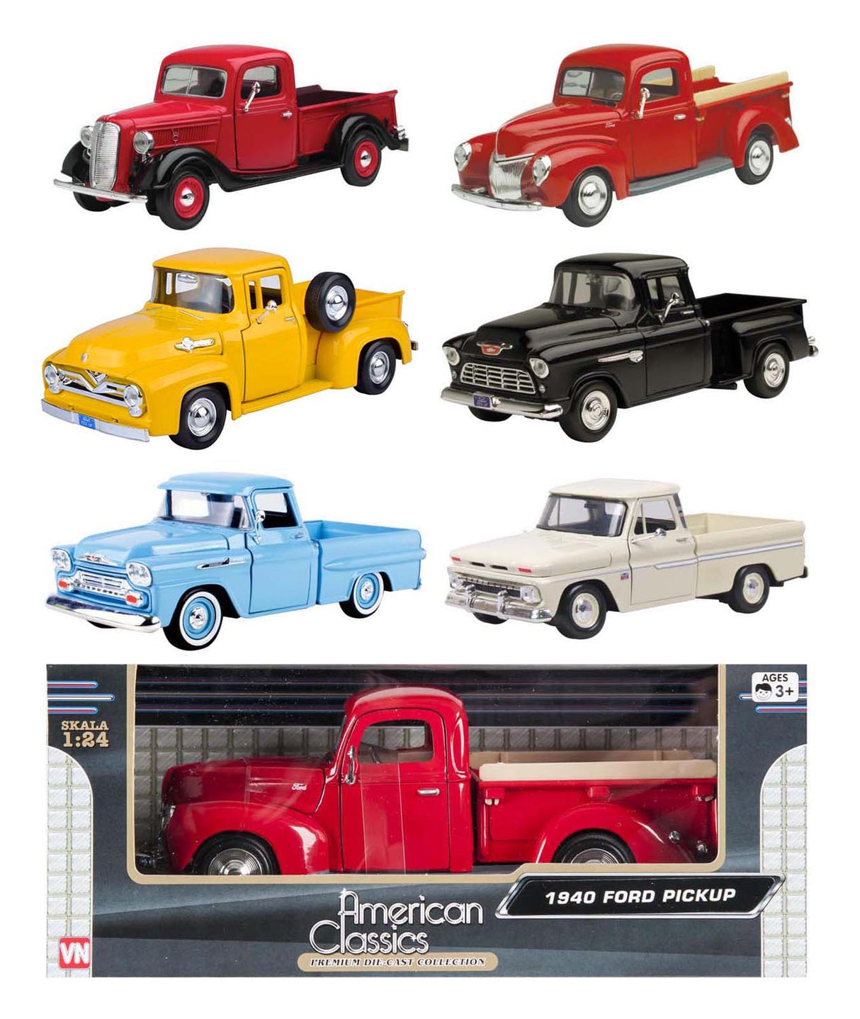 1:24OLDTIMER PICKUP/TRUCK Pris pr. stk