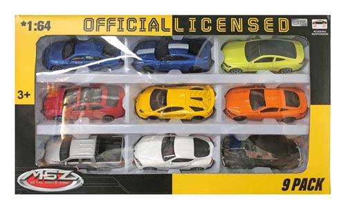 Msz Lisensbiler 1:64 9 Pk