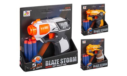 Blaze Pistol 5 Piler Assortert