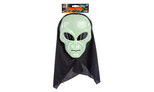ALIEN MASKE MED HETTE