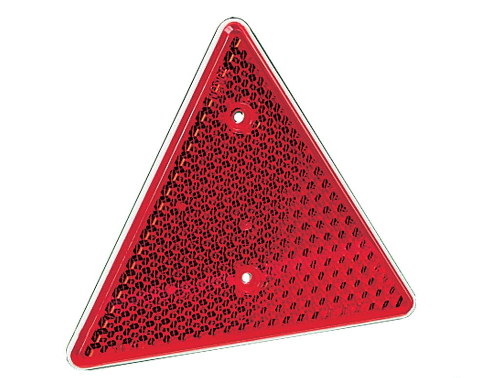 Refleks trekant 156x136mm rød 2stk