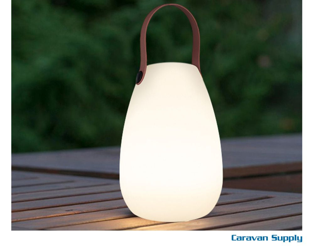 Bordlampe led/oppladbar hvit