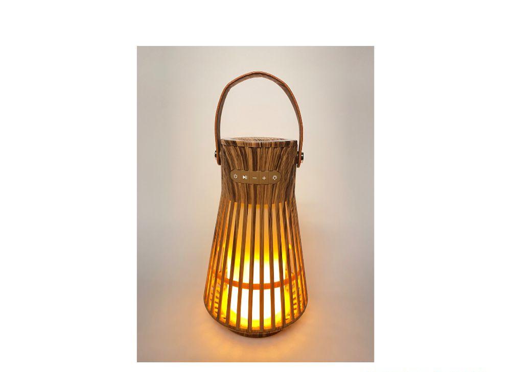 Lampe Flammelampe oppladbar