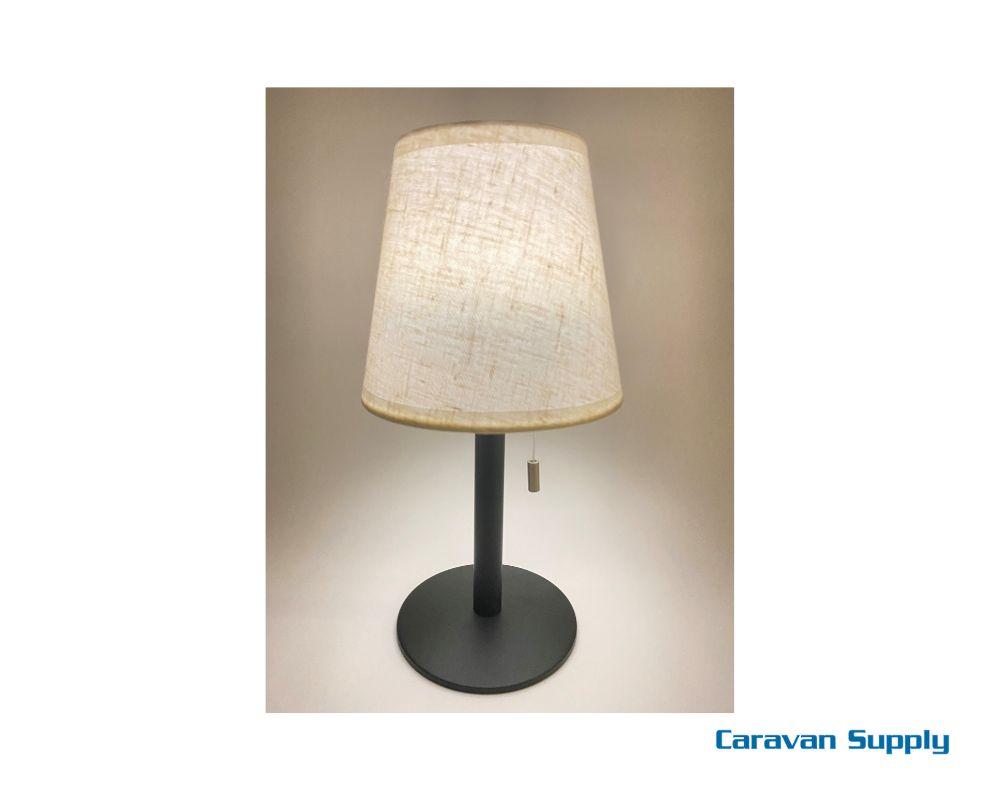 Bordlampe oppladbar m/svart fot
