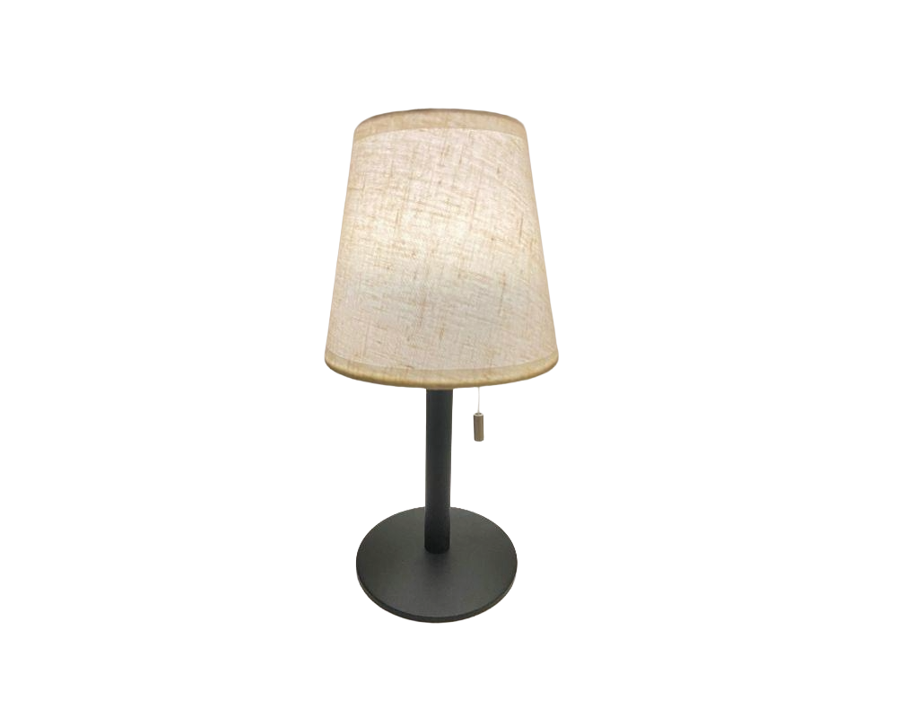 Bordlampe oppladbar m/svart fot