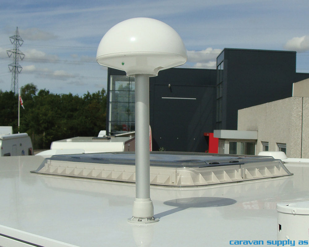 Antenne Tertek Caravan m/120cm mast hvit