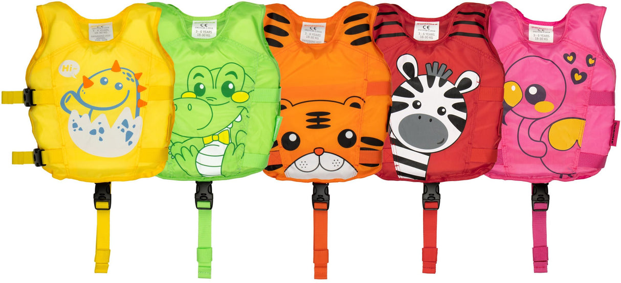 Svømmevest 3-6 år/18-30 Kg med dyrevenn